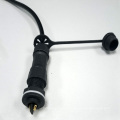 Nylon Female front panel mount to male plug waterproof m12 electrical connector 2-8 pins wire to board connector